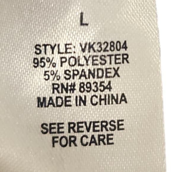 Adrienne Vittadini Women's Polka Dot Keyhole Blouse Large Black - Picture 5 of 6